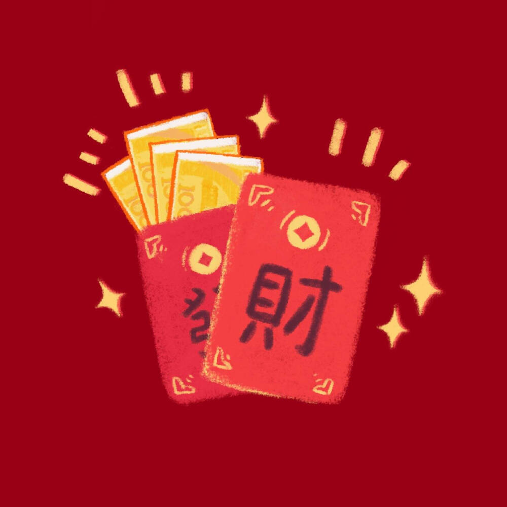 红色喜庆小头像