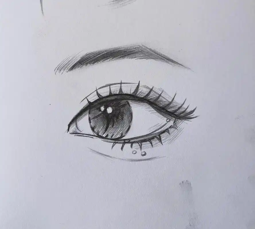 随便画一个眼睛吧!#手绘 #画画 #日常瞎画 #简笔画 #原 - 抖音