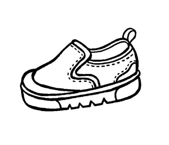 可爱鞋子简笔画