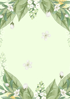 淡雅风格彩色花朵花卉背景边框