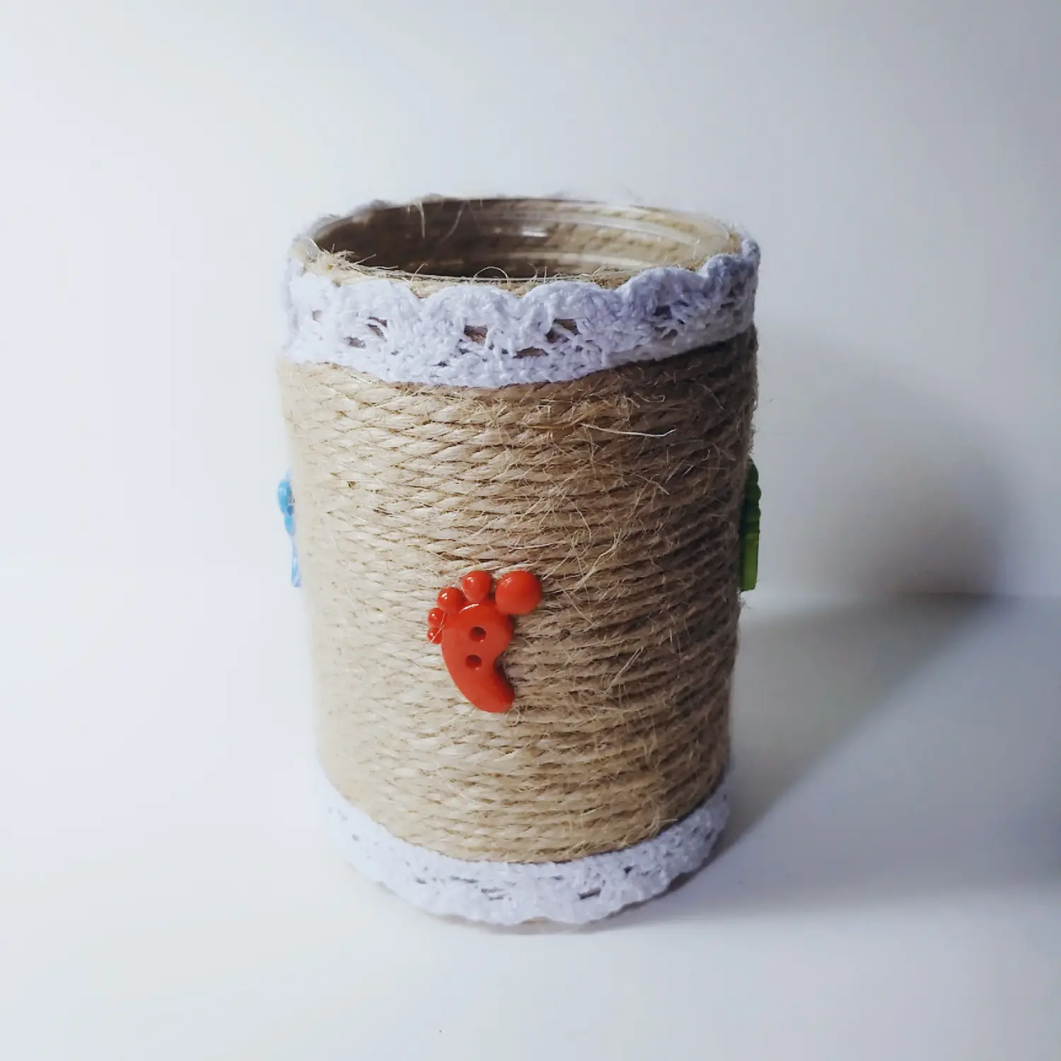 手工diy一根麻绳的妙用让家里的瓶瓶罐罐美起来