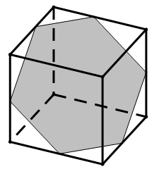 用一个平面去截正方体,截面的形状不可能是( )a. 正三角形 b.