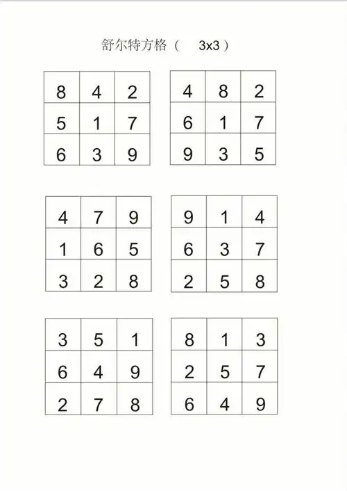 舒尔特方格提高专注力