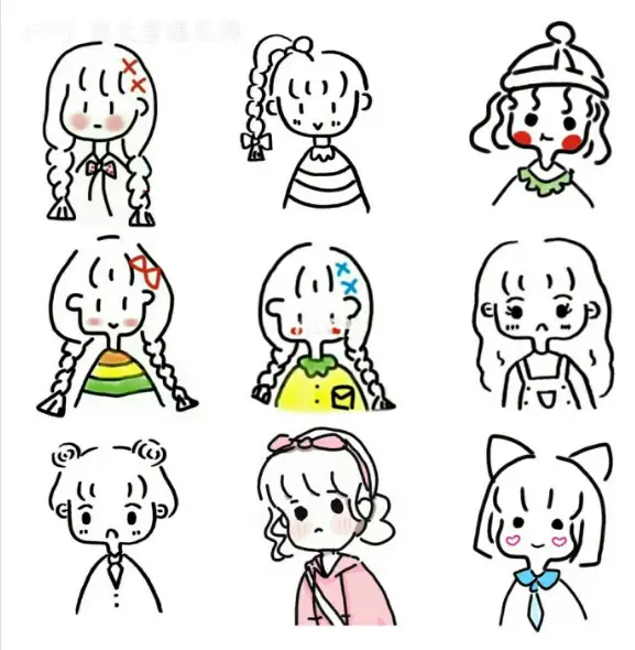 简笔人物可爱简单人物画法参考