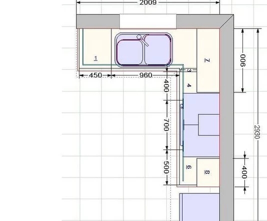 厨房装l型橱柜尺寸怎么定做?