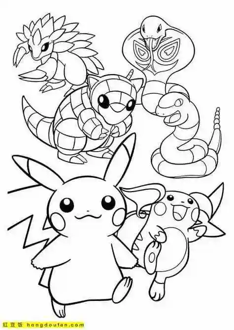 宝可梦简笔画 宝可梦简笔画图片大全