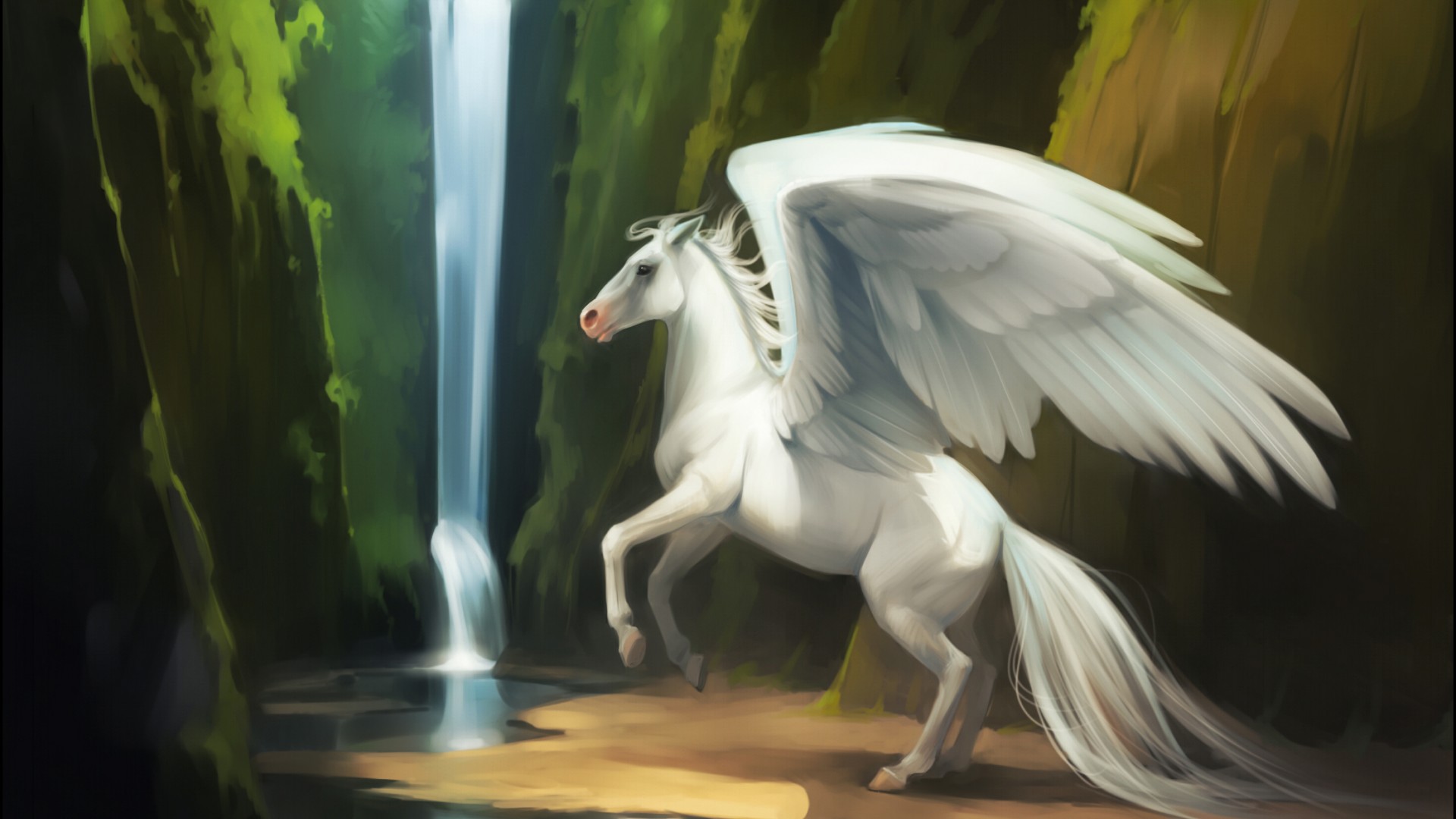 创意设计飞马幻想画面唯美壁纸