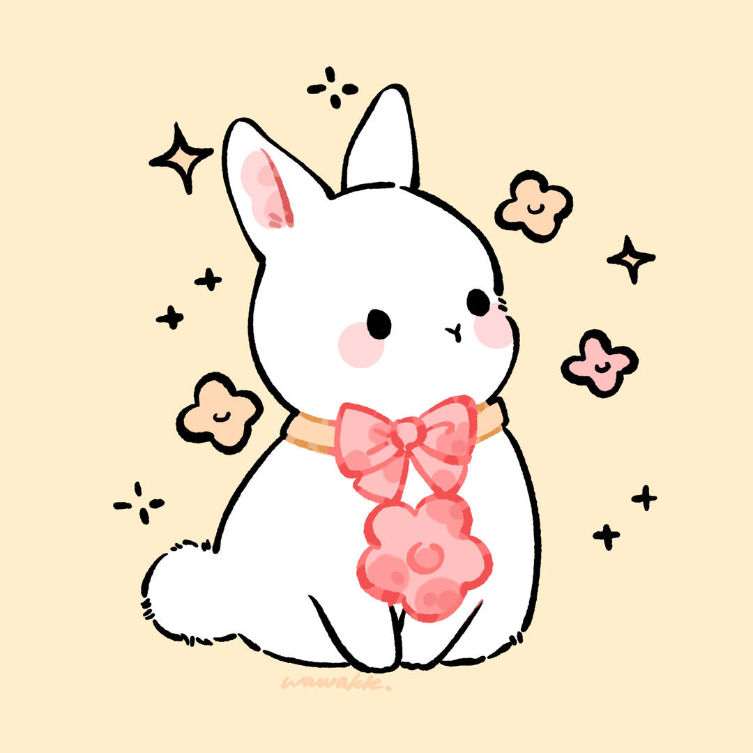 简笔画之乖乖兔3丨动物萌宠插画可爱手绘