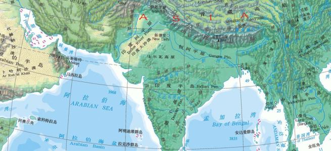 这条大河叫"印度河",但是其大部分干流却都在"死对头"巴基斯坦