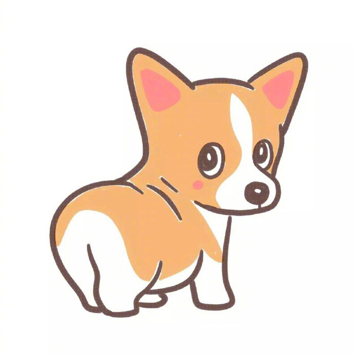 小柯基简笔画步骤图 萌萌哒小狗狗