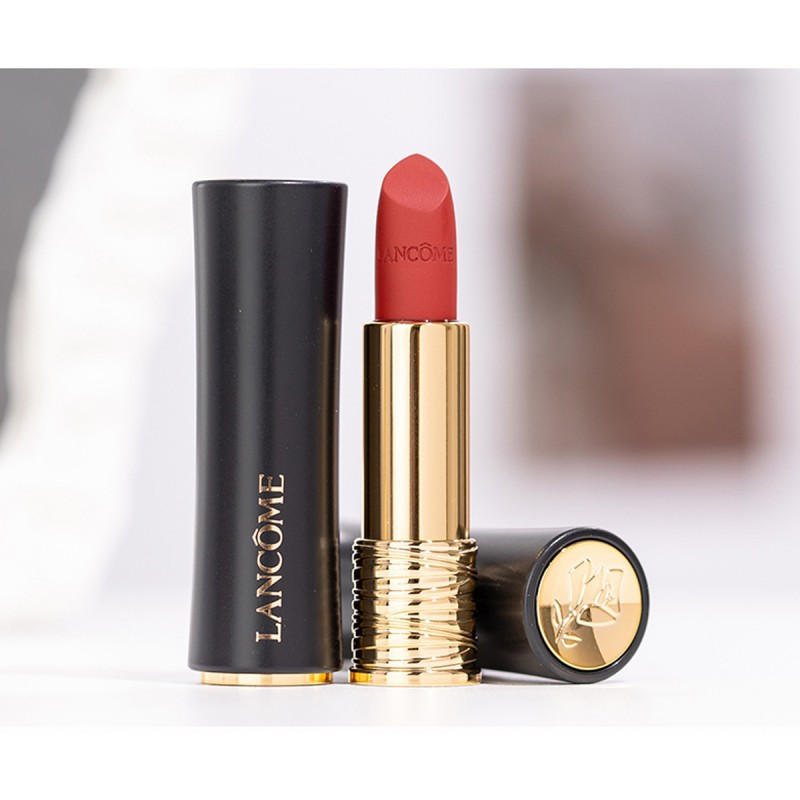兰蔻lancome兰蔻菁纯口红小蛮腰雾面哑光唇膏经典196显白全新柔润丝缎