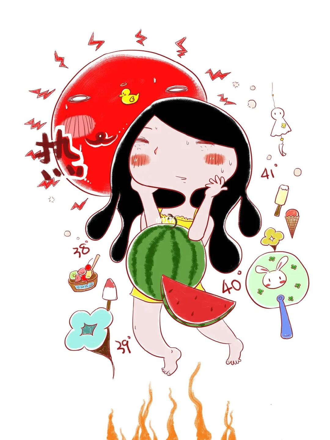 一句话概括你们那边的天气不带热字