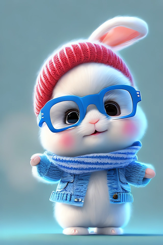 萌萌兔手机壁纸让你的手机充满温暖气息