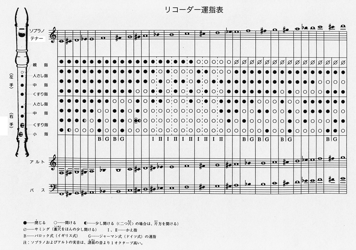 八孔竖笛怎么按