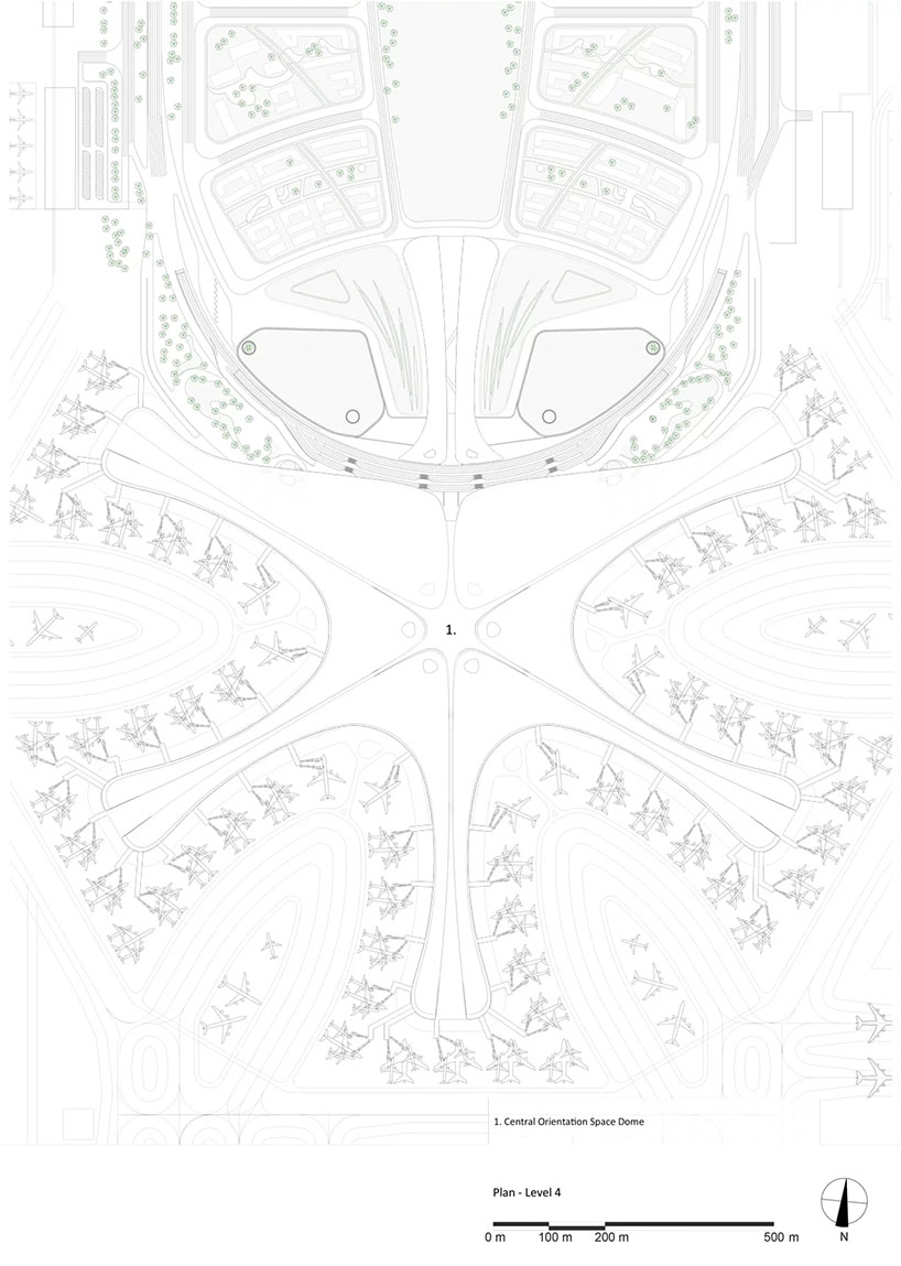 由扎哈·哈迪德建筑事务所设计的北京大兴国际机场正式投运