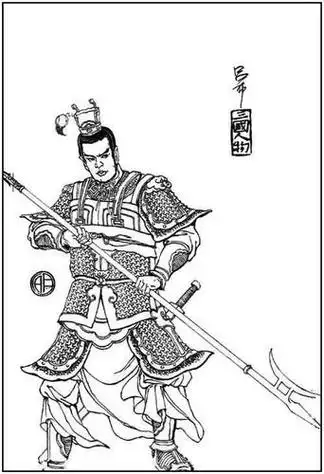 三国吕布简笔画一步一步的教画全身