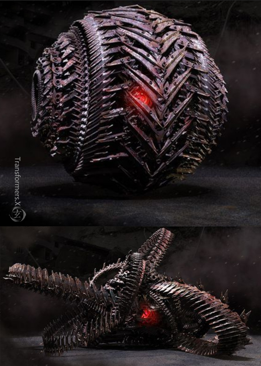 变形金刚动漫人物:狂派霸天虎震荡波的秘密武器-钻地兽