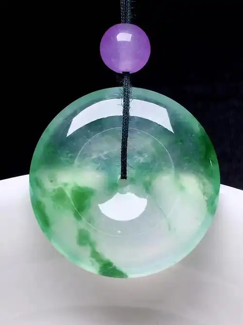 平安扣翡翠图片大全(欣赏一下翡翠吊坠平安扣) - 玩玉石网