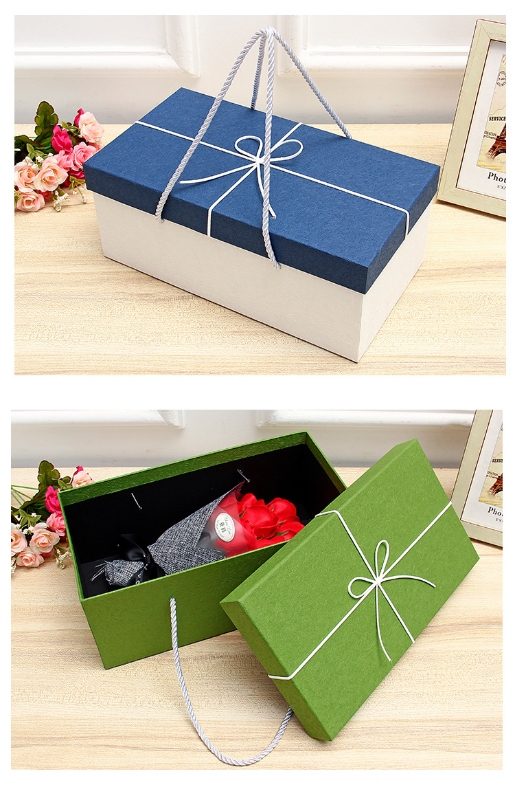 厂家定制长方形礼品包装盒 送闺蜜生日礼品包装盒 可定制logo
