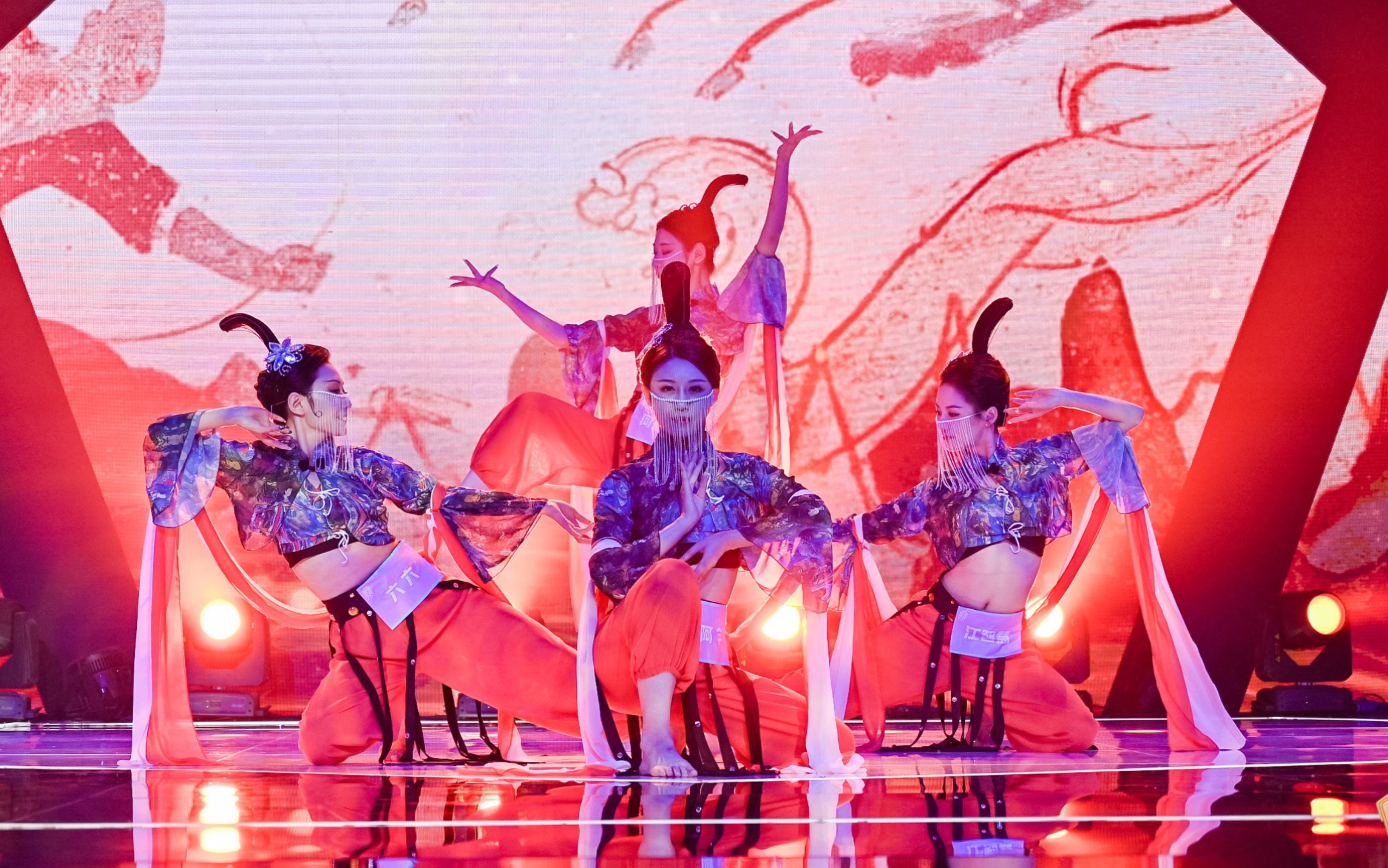 古风敦煌舞石壁绝响丝路霓裳绝美壁画