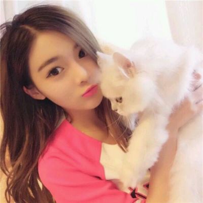 抱猫女_女生头像_我要个性网
