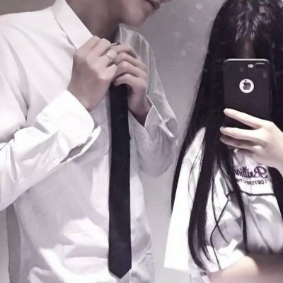 情侣头像白衬衫不露头