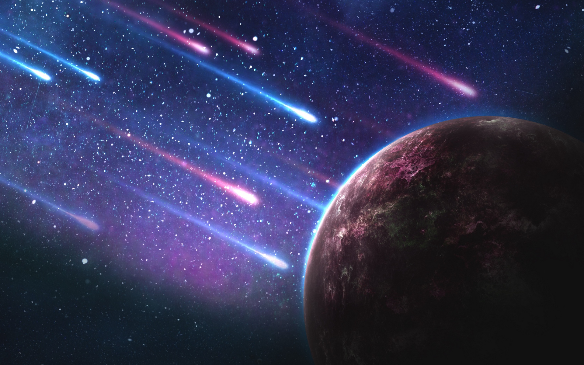 风景壁纸 唯美浩瀚的宇宙星空图片高清壁纸 (3/ 8) 2018-05-17 19:21