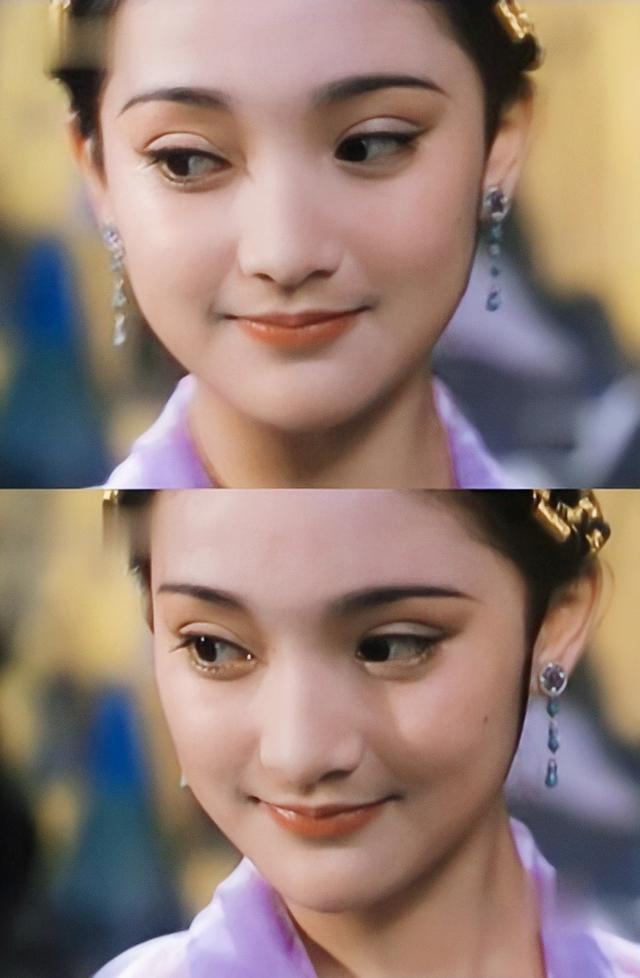 17岁的周迅像个小精灵粉嘟嘟的脸蛋好萌