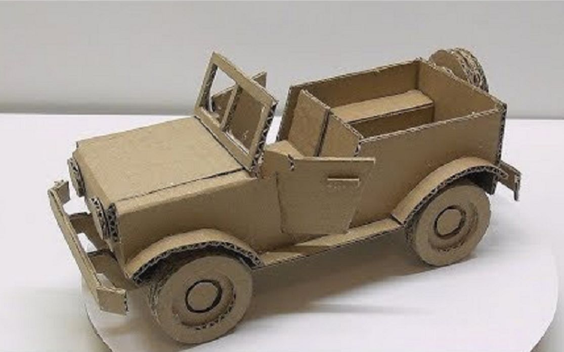 如何用硬纸板制作汽车