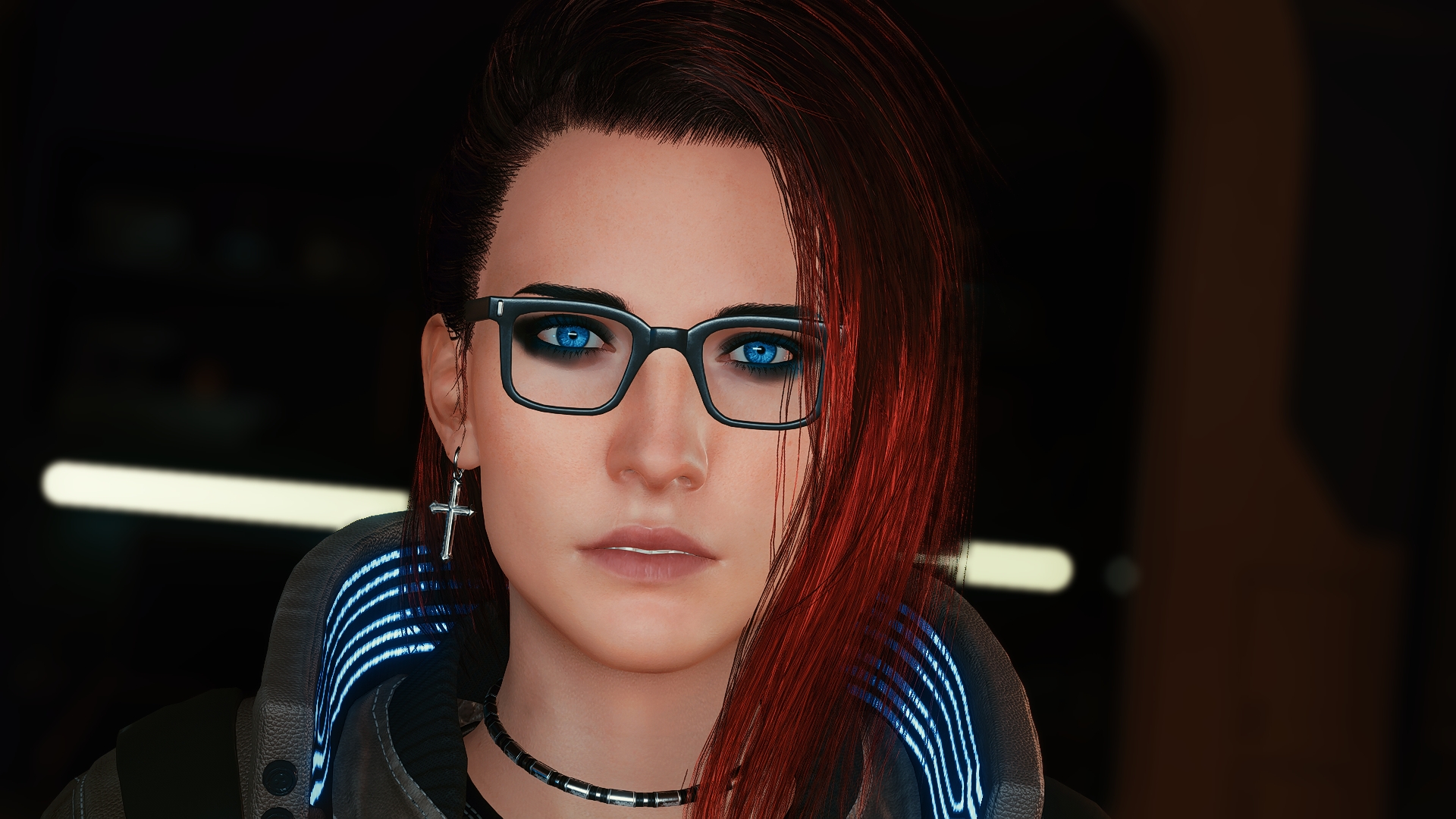 赛博朋克2077 人物角色  v 的花式短发 截图