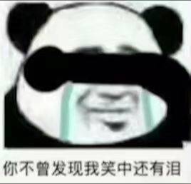 你不曾发现,我笑中还有泪 流泪熊猫头_熊猫_流泪_不曾_发现_还有表情
