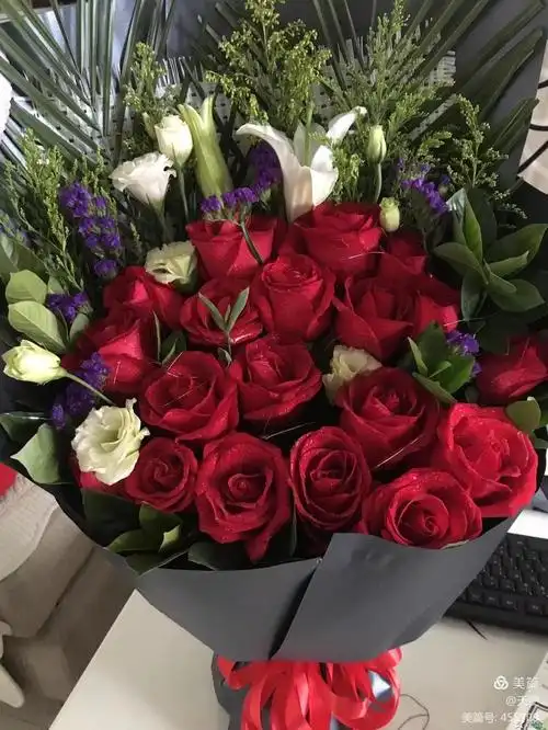 2018年2月,脚受伤,第一次收到鲜花