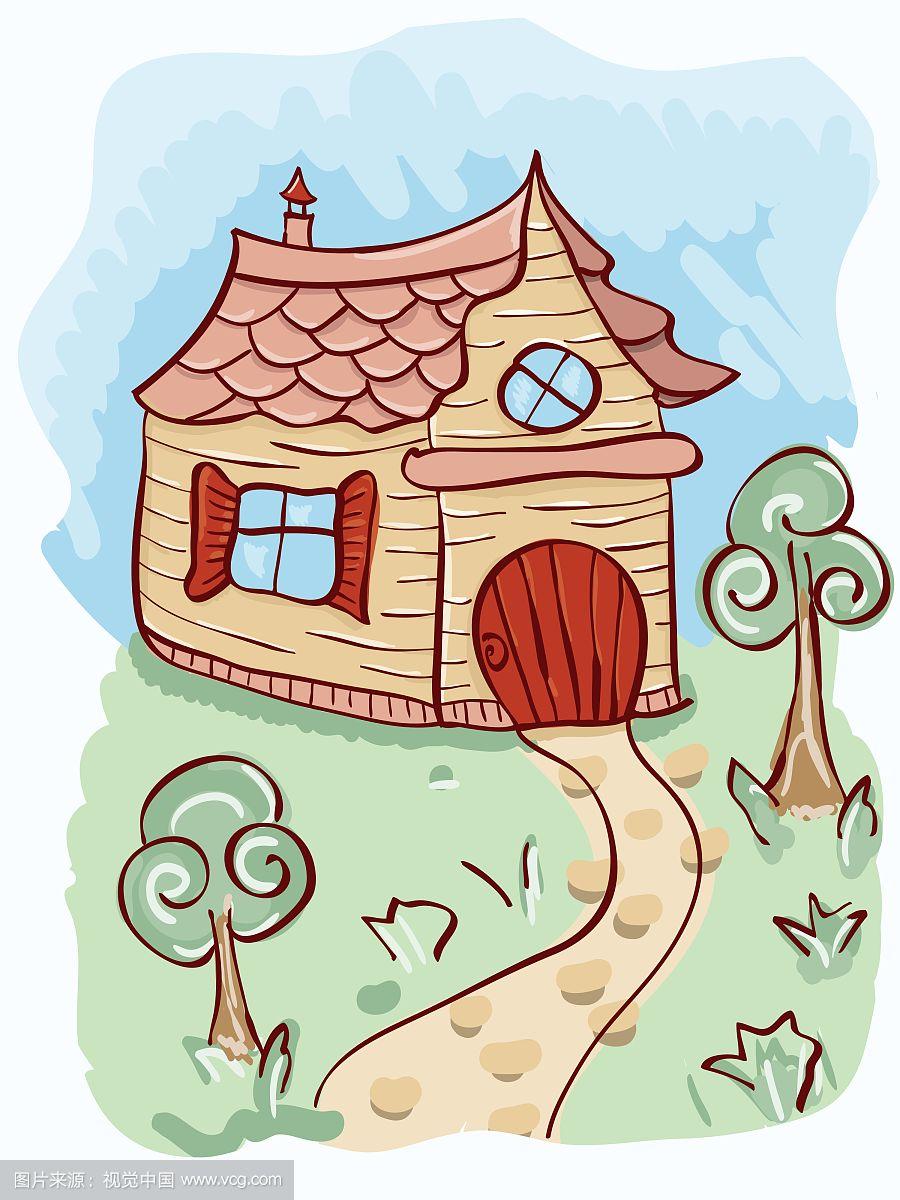 卡通房子