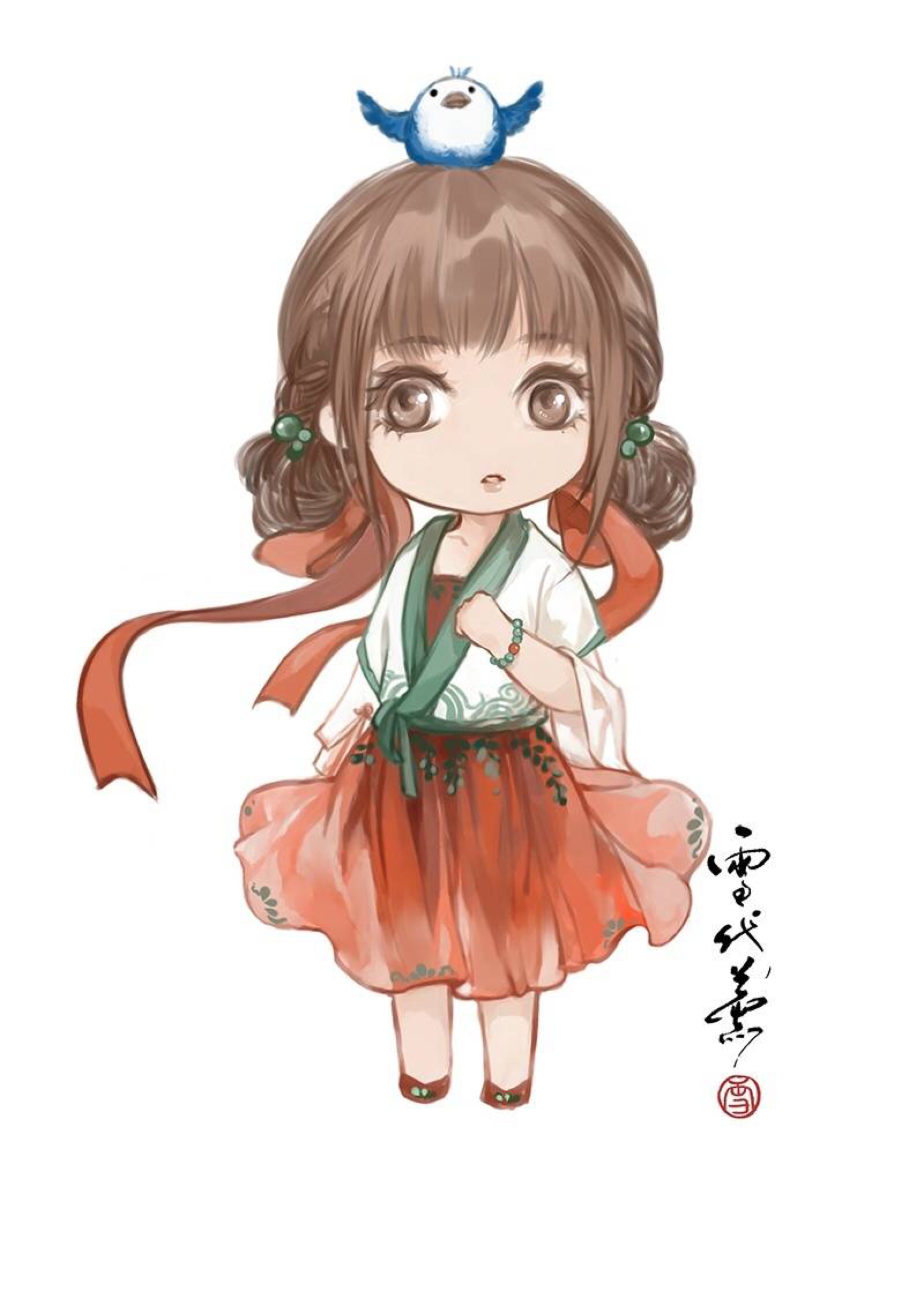 古风q版 二次元 画师:雪代薰