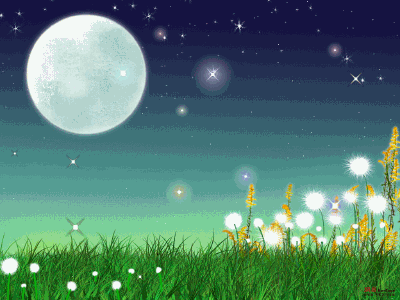 月亮小草星光闪闪小花思念gif动图_动态图_表情包下载_soogif