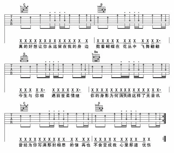 《少年游吉他谱》_魏晨_a调_吉他图片谱3张