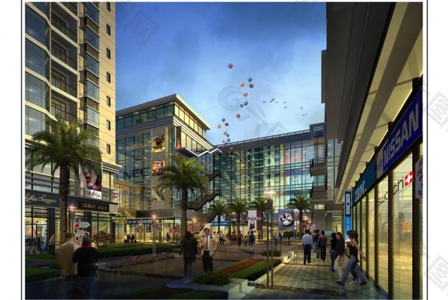 繁华商业街图片装饰装修素材免费下载(图片编号:532997)-六图网