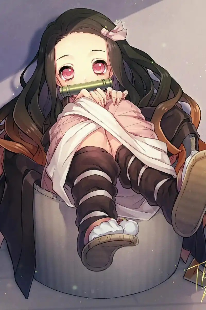 可爱的祢豆子嘎嘎可爱动漫