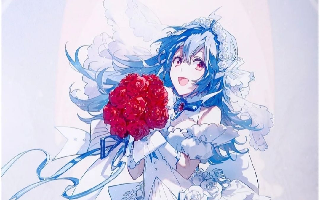 买不起2233娘花嫁挂画怎么办?当然是自己画一个啦!