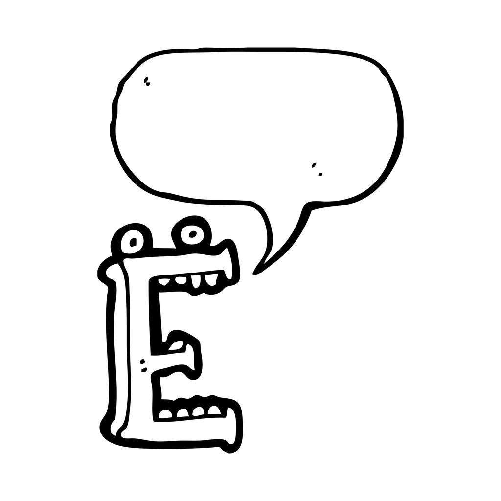 卡通字母e,卡通字母e