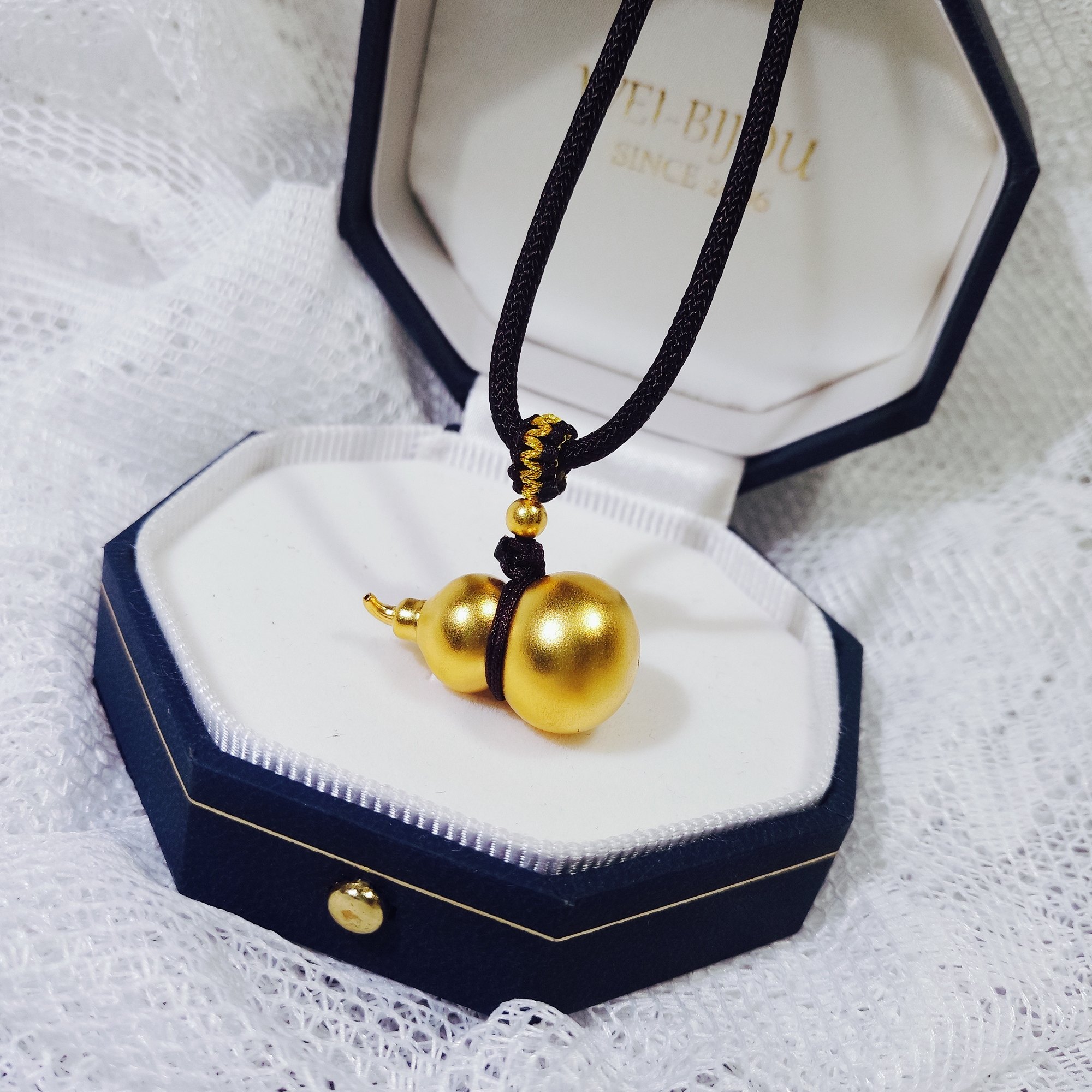 金葫芦足金3d金黄吊坠古法挂坠享福男女女款颈饰