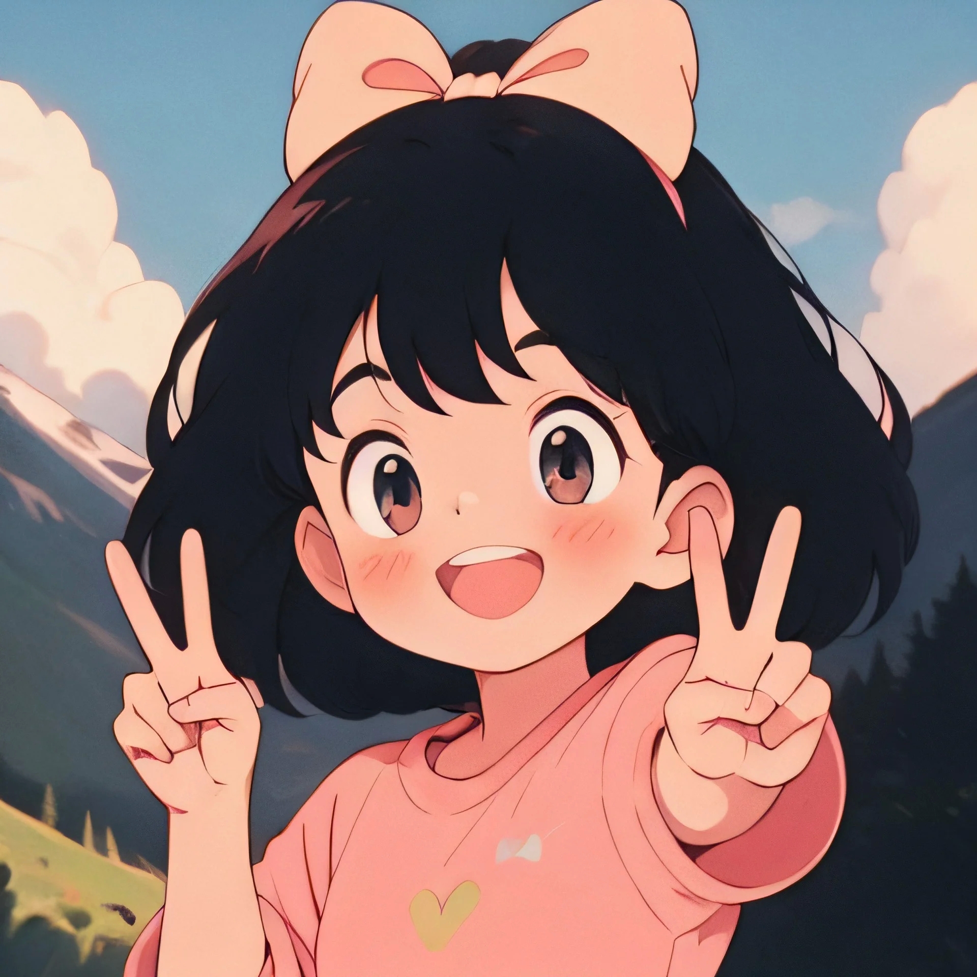 一组敲可爱的动漫女生头像