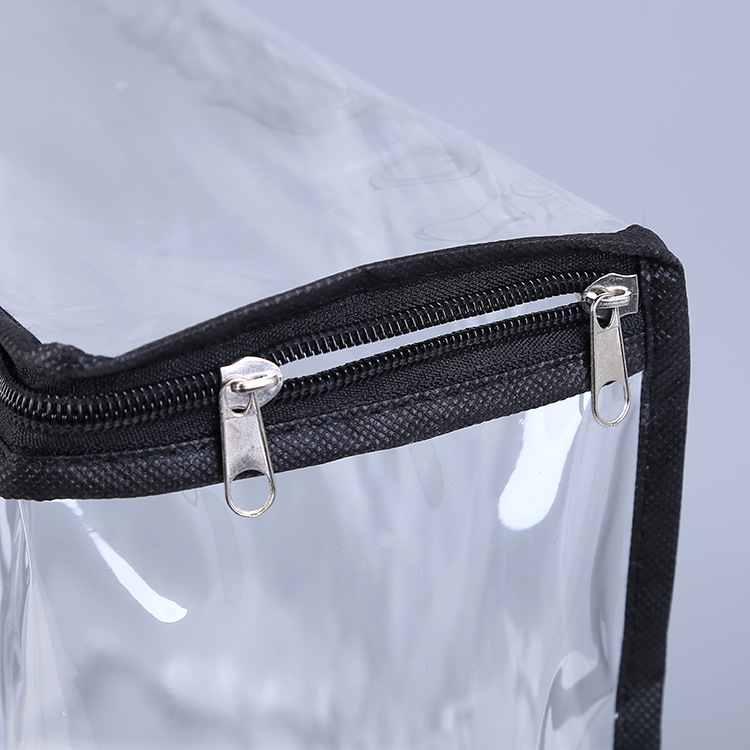 厂家生产pvc透明化妆品洗漱收纳袋车缝立体拉链包装袋定制批发