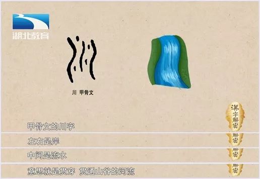 汉字解密|川 : 想不到川的意思不是"山川"而是"平原"!