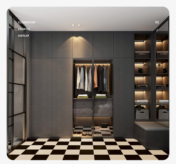 索菲亚衣柜定制卧室超高款开放式衣橱现代轻奢玻璃门转角衣帽间电视剧