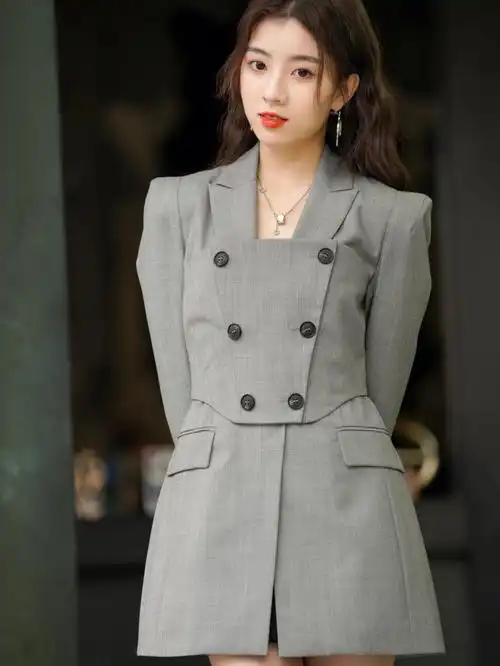 西装裙 也太美了