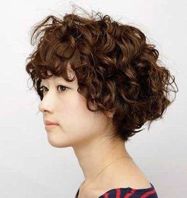 圆脸适合螺旋烫吗 小螺旋卷烫发图片短发