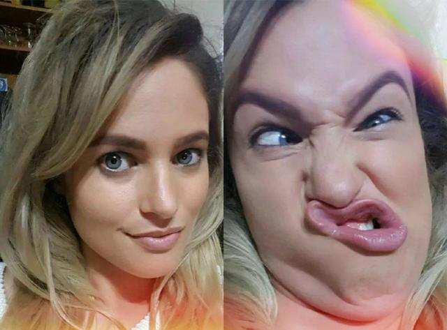 扮丑自拍,真的会吓死人,真造孽