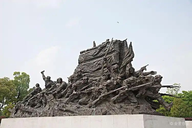 合肥渡江战役纪念塑像_高清图片_全景视觉