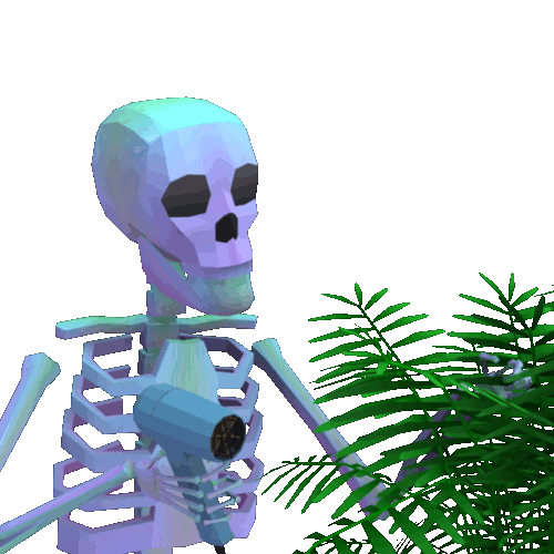 骷髅骨架植物恐怖gif动图_动态图_表情包下载_soogif